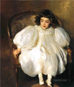 Expectancy aka Portrait of Frances Winifred Hill John Singer Sargent Oil Paintings